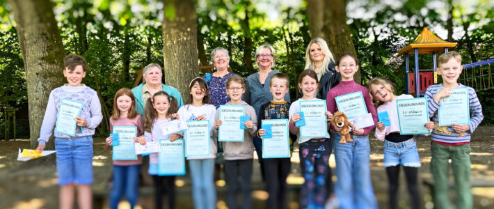 Leselöwenwettbewerb an der Grundschule Großenmeer Leselöwenwettbewerb an der Grundschule Großenmeer